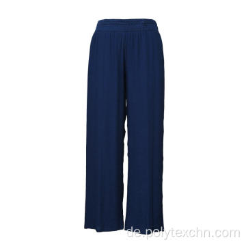 Culottes-Hose mit weitem Bein und langer Hose